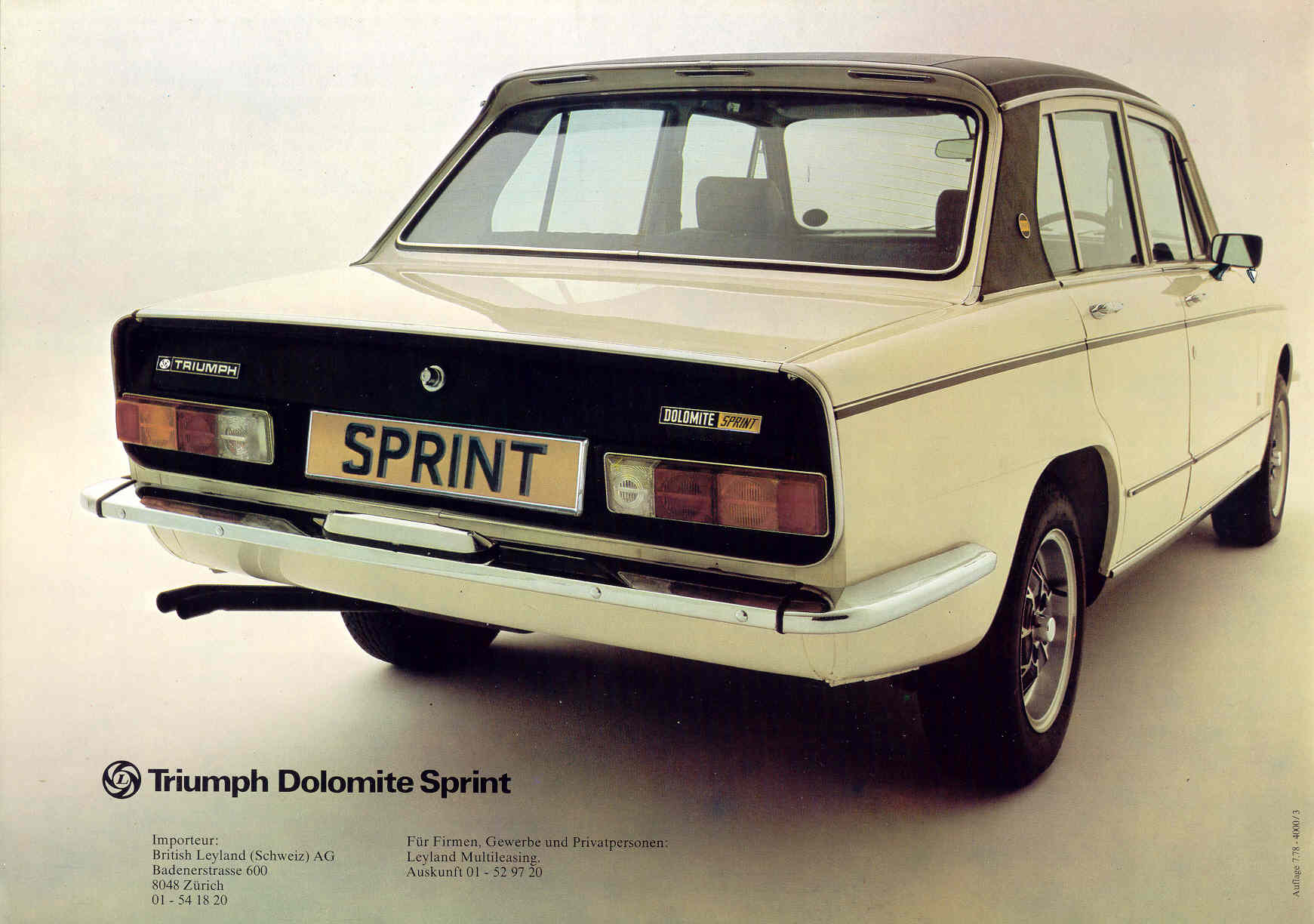 Triumph Dolomite  (CH)!
